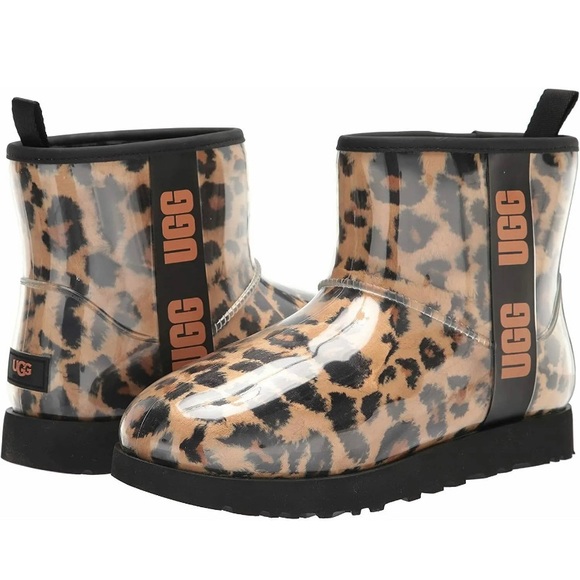 NEW UGG Waterproof Classic Clear Mini Panther Womens Boots 1122512 Black/Brown